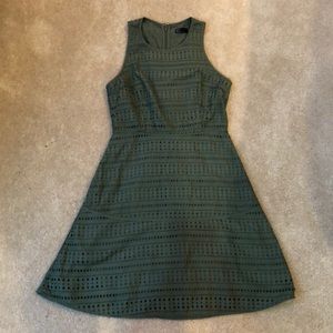 Gap Olive Green Eyelet Dress